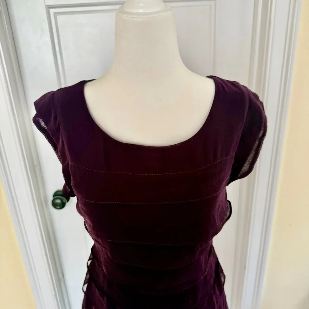 Purple Ruffle Dress - Picture 4 of 7